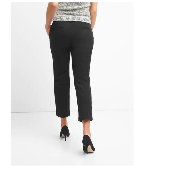 NWT Gap Slim City Crop Pants 00 Black c488 - Picture 3 of 4